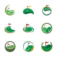 golf logotyp mall vektor