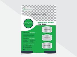 Designvorlage für Immobilien-Home-Business-Flyer vektor