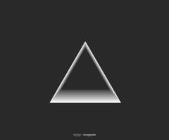 Dreiecklinienvektor. Geometrische Figur. Logo-Zeichen vektor