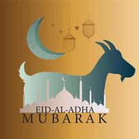 eid al adha mubarak vektor