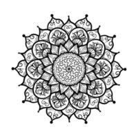 Mandala Linienvorlage vektor