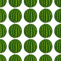 Thema große farbige nahtlose Wassermelone, helles Beerenmuster für Siegel vektor