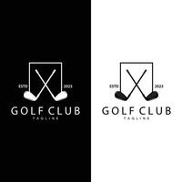 Golf Mannschaft Sport Logo Design Turnier Illustration Symbol Vorlage vektor