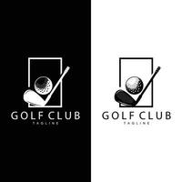 Golf Mannschaft Sport Logo Design Turnier Illustration Symbol Vorlage vektor