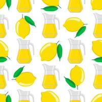 Illustration zum Thema große farbige Limonade im Zitronenkrug vektor