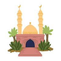 islamic moské ,Bra för grafisk Resurser, tryckbar konst, lämplig för design Resurser, logotyp, mall mönster, och Mer. vektor