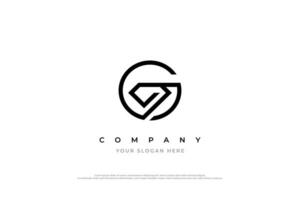 einfach Brief G Diamant Logo Design vektor