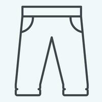 Symbol Baseball Hose. verbunden zu Baseball Symbol. Linie Stil. einfach Design editierbar. einfach Illustration vektor