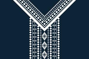 ethnisch Halskette Stickerei Muster. aztekisch Stil Stickerei abstrakt Vektor Illustration. Designs zum Mode Textur, Textil, Stoff, Shirt, Stoff