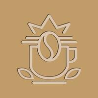 Kaffee Logo Design mit kreativ und einzigartig Konzept vektor