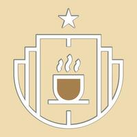 Kaffee Logo Design mit kreativ einzigartig Konzept vektor