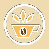 Kaffee Logo Design mit kreativ einzigartig Konzept vektor