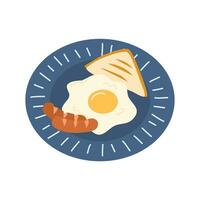 friska frukost eller lunch illustration vektor