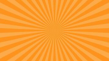 einfach Licht Orange radial Streifen Linien Vektor Hintergrund