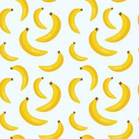frisch Banane Hintergrund. nahtlos Muster mit Banane Früchte Sammlung. bunt Hintergrund Vektor. dekorativ Illustration vektor