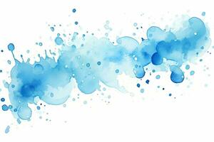 Aquarell abstrakt Spritzen, sprühen. Farbe Gemälde Vektor Textur. Blau Hintergrund.