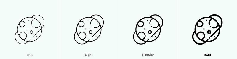 Raum Symbol. dünn, Licht, regulär und Fett gedruckt Stil Design isoliert auf Weiß Hintergrund vektor