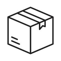 låda paket symbol ikon vektor design illustration