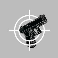 glock 17 pistol illustration vektor