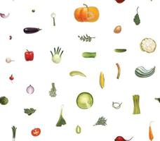 Gemüse nahtloses Muster vektor