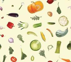 grönsaker sömlösa mönster vektor