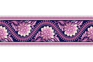 blommig mönster sömlös. bakgrund sömlös mönster geometrisk etnisk mönster ikat sömlös digital utskrift textil- för bakgrund, matta, tapet, Kläder, batik, tyg, utskrift textil. vektor