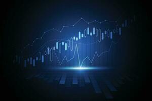 Business Candle Stick Graph Diagramm des Börseninvestitionshandels auf weißem Hintergrunddesign. bullischer Punkt, Trend der Grafik. Vektorillustration vektor
