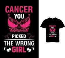 bäst bröst cancer medvetenhet t-shirt design vektor