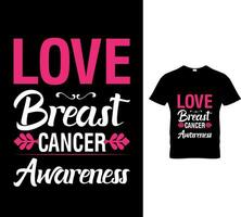 bäst bröst cancer medvetenhet t-shirt design vektor