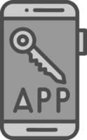 App Berechtigungen Vektor Symbol Design
