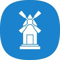 Windmühlen-Vektor-Icon-Design vektor