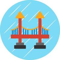 Brücke-Vektor-Icon-Design vektor