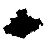 relizane Provinz Karte, administrative Aufteilung von Algerien. vektor