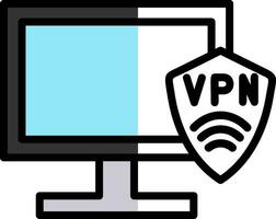 vpn uppstart vektor ikon design