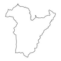 Biene Provinz Karte, administrative Aufteilung von Angola. vektor