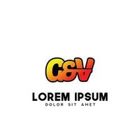 gv första logotyp design vektor