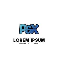 px första logotyp design vektor