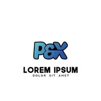 px Initiale Logo Design Vektor