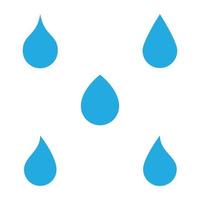 Satz von Wassertropfen-Logo und Symbol-Design-Vektor vektor