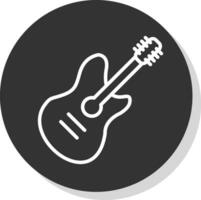 Gitarren-Vektor-Icon-Design vektor