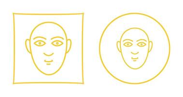 Vektorsymbol für menschliches Gesicht vektor