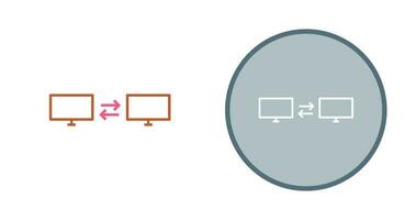 Einzigartiges Vektorsymbol für Sharing-Systeme vektor