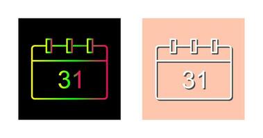 einzigartiges Kalendervektorsymbol vektor