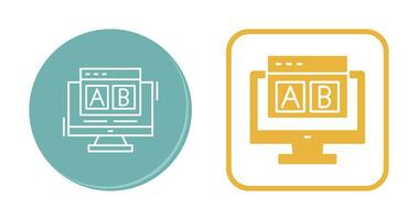 Vektorsymbol für ab-Tests vektor