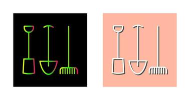 trädgårdsarbete verktyg vektor ikon