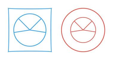 Kreisdiagrammanalyse-Vektorsymbol vektor