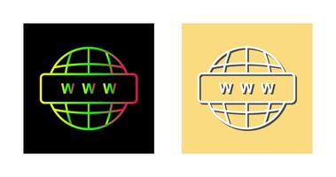 World Wide Web-Vektorsymbol vektor