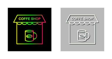 kaffe affär vektor ikon