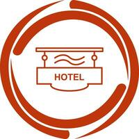 Vektorsymbol für Hotelzeichen vektor