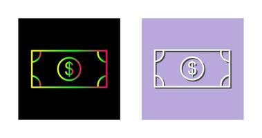 dollar räkningen vektor ikon